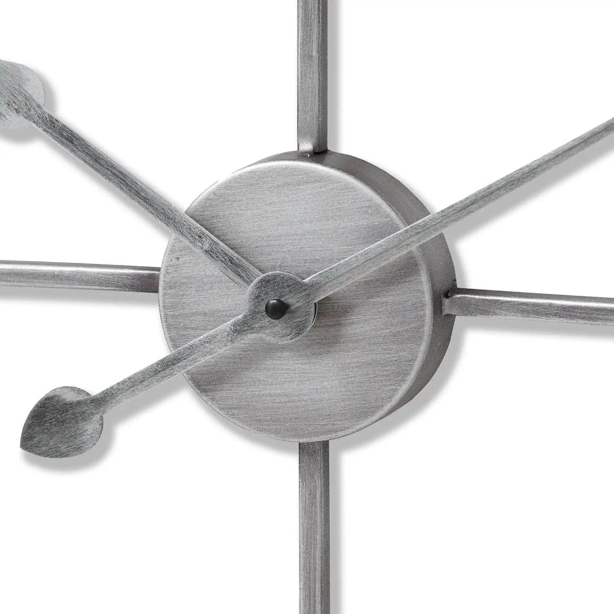Silver Heart Skeleton Wall Clock - Price Crash Furniture