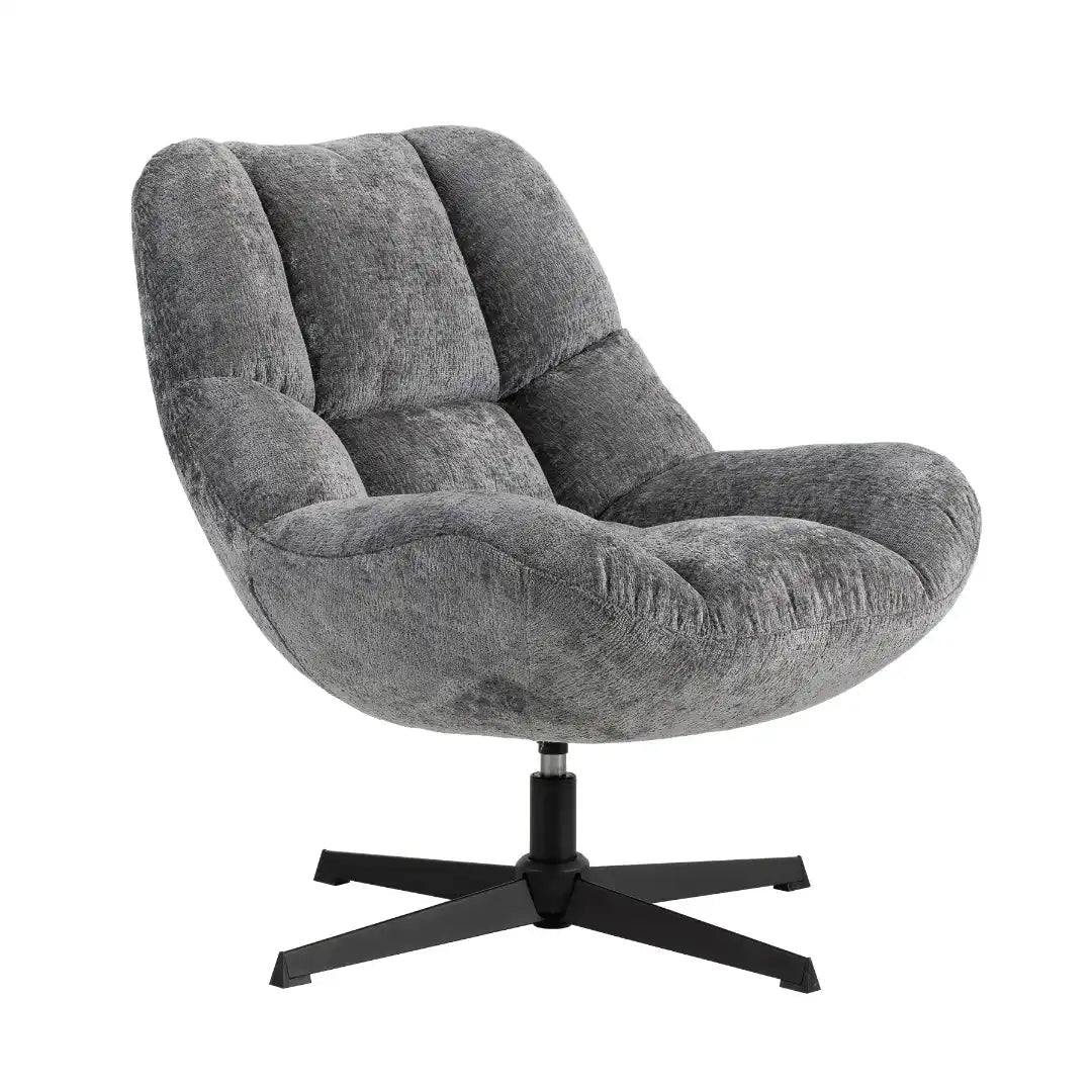 Silverdale Accent Chair Grey Chenille - Price Crash Furniture