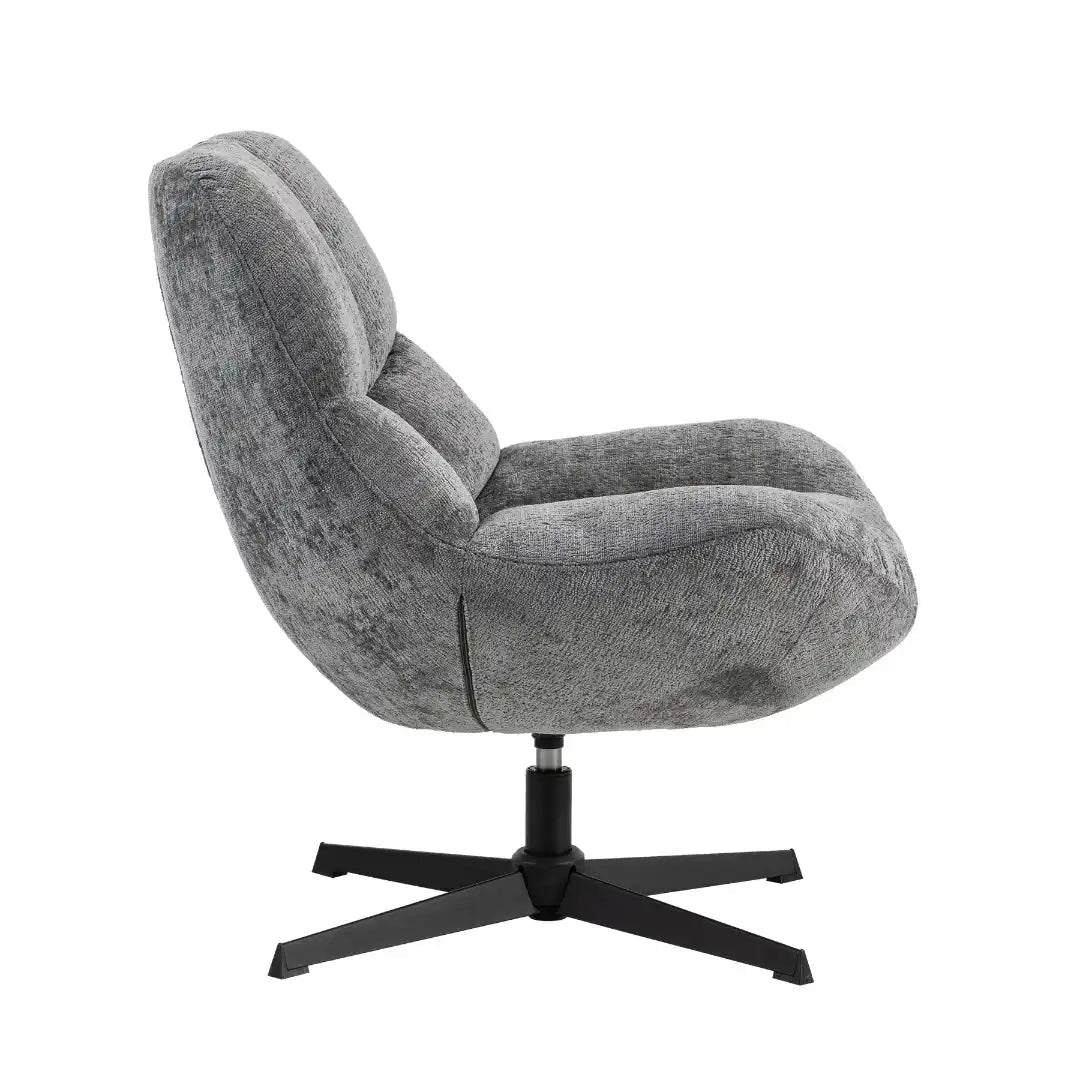 Silverdale Accent Chair Grey Chenille - Price Crash Furniture
