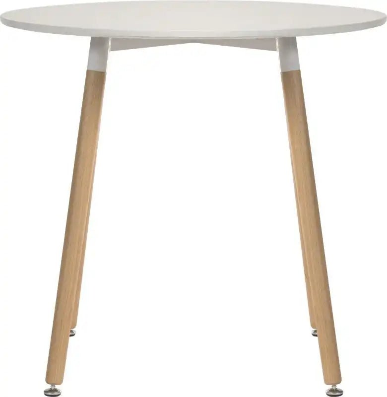Skandi Round Table White - Price Crash Furniture