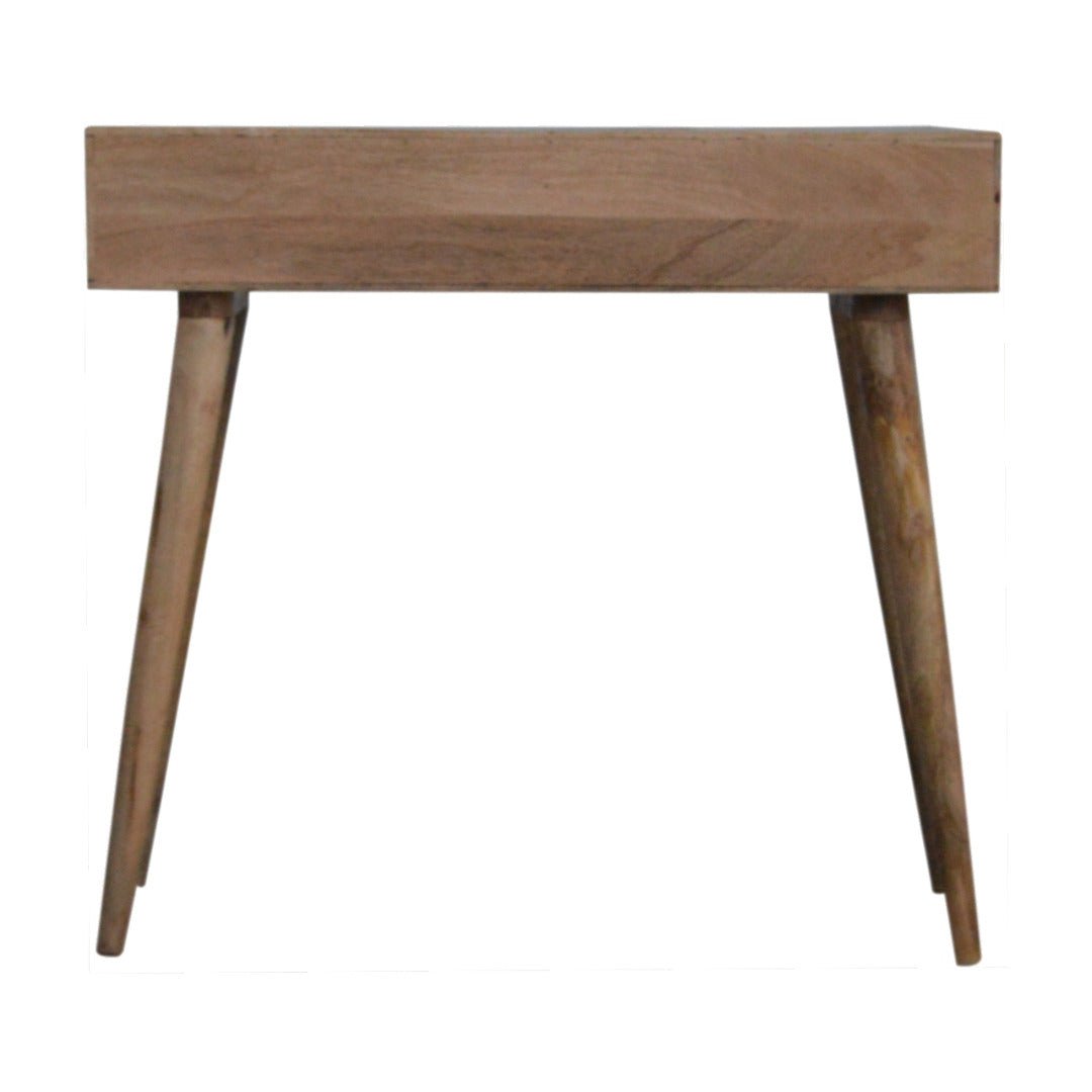 Sleek White Painted Carved Drawer Front Console Table - Price Crash Furniture
