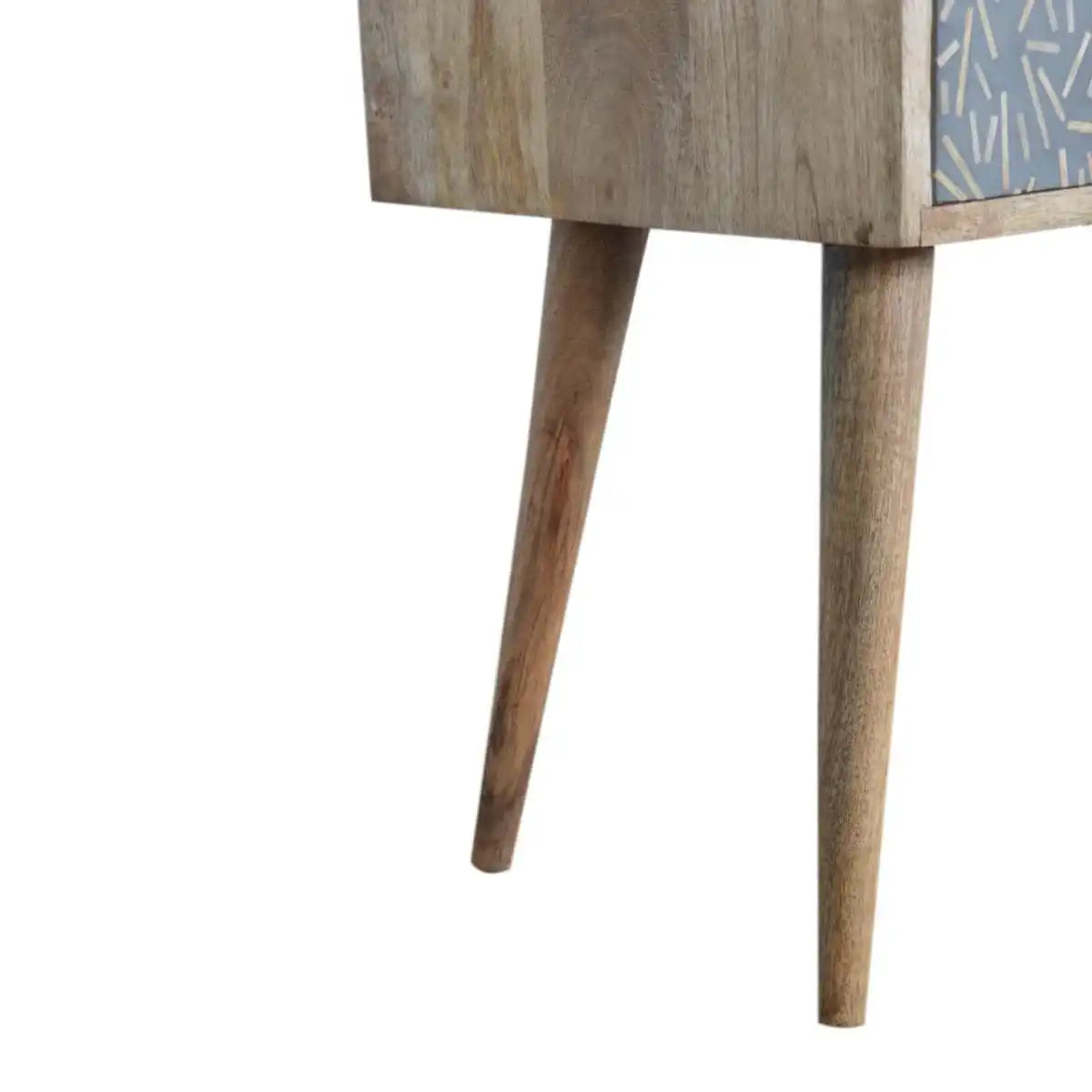 Small Chestnut Finish Bedside Table Unit - Price Crash Furniture