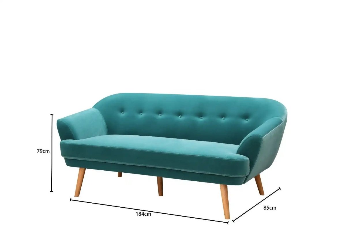 Snowdonia 3 Seater Sofa in Green by TAD - Price Crash Furniture