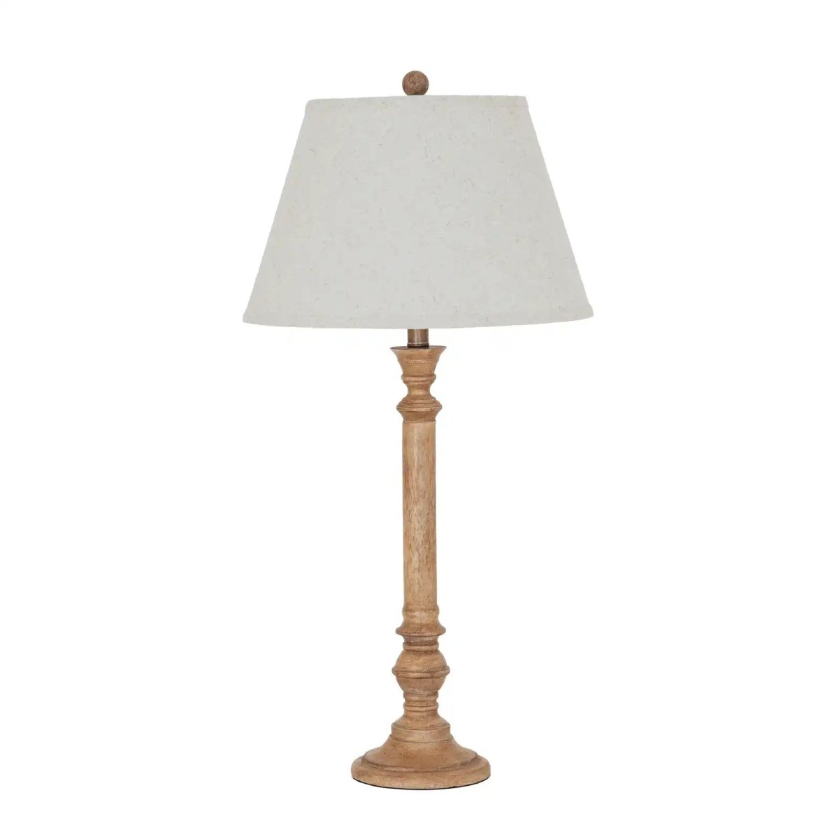 Solenne Table Lamp With Edged Linen Shade - Price Crash Furniture