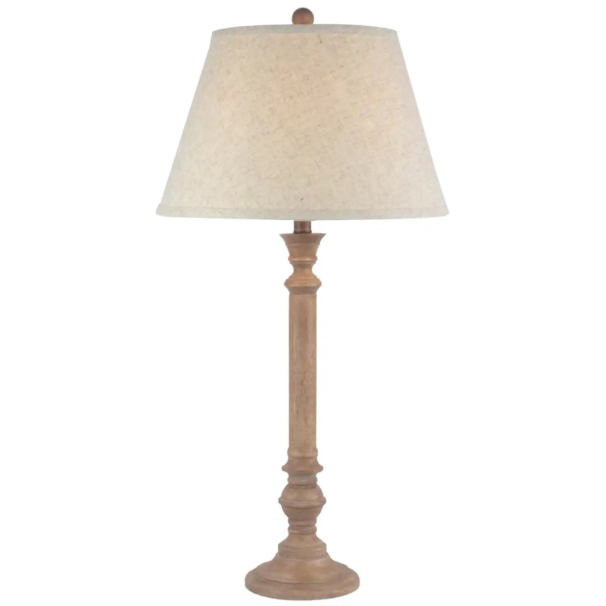 Solenne Table Lamp With Edged Linen Shade - Price Crash Furniture