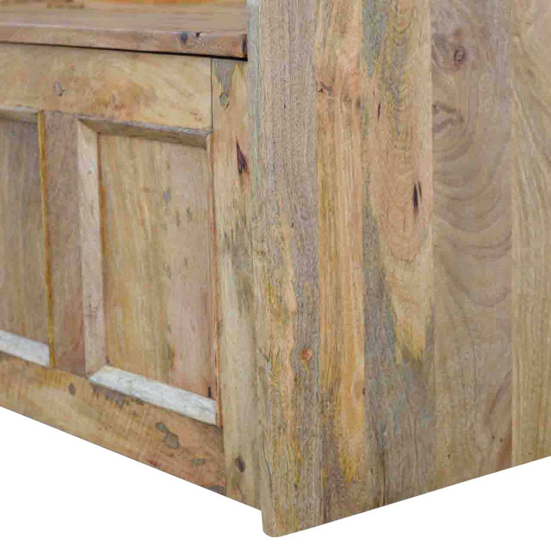 Solid Wood Large Monks Storage Bench - Price Crash Furniture