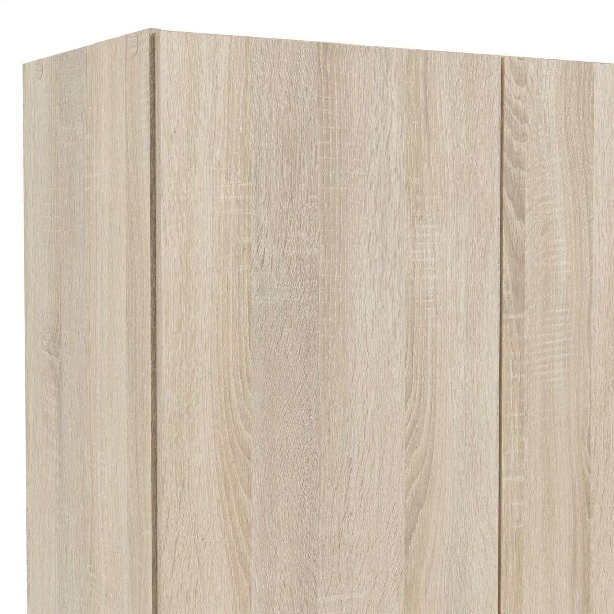 Space 175cm Tall Wardrobe With 2 Doors & 1 Drawer In In Oak - Price Crash Furniture
