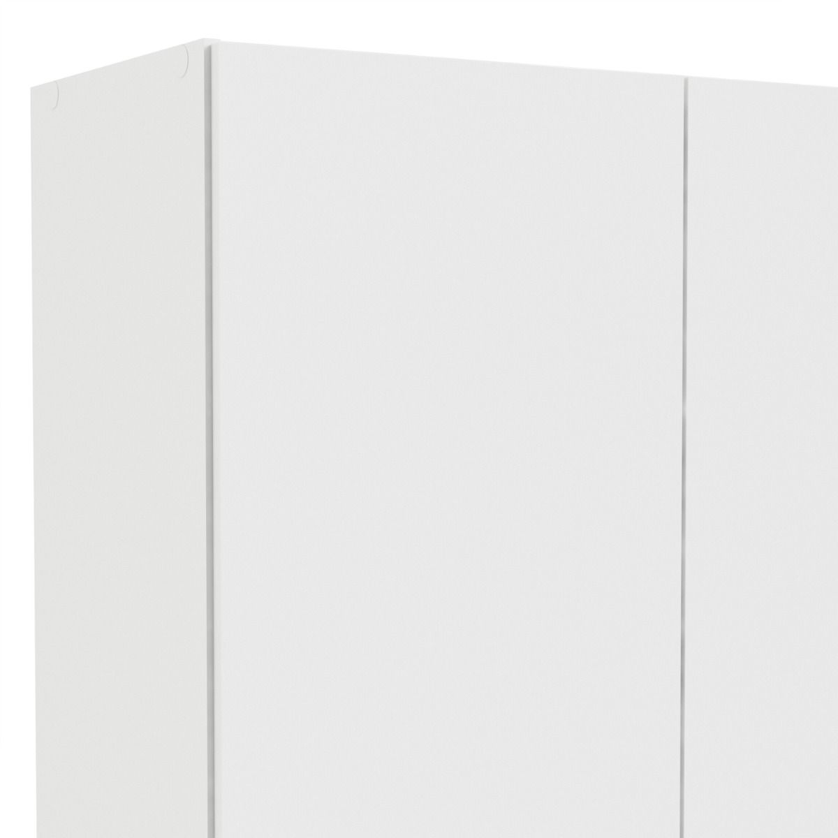 Space 175cm Tall Wardrobe With 2 Doors & 1 Drawer In White - Price Crash Furniture