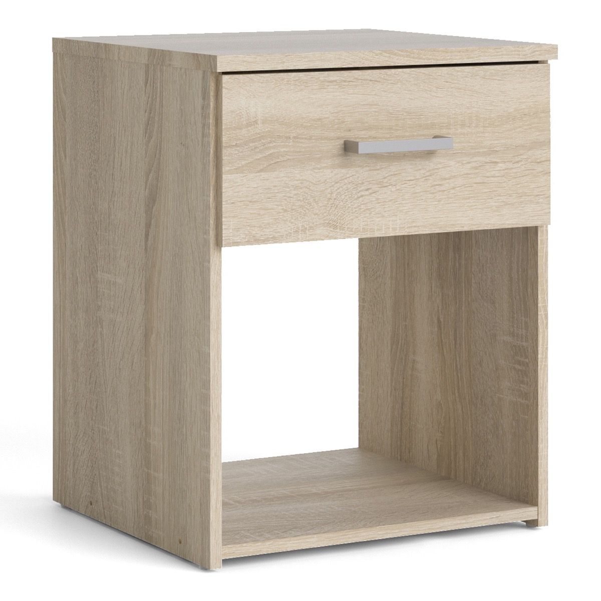 Space Package - Bedside 1 Drawer + Chest Of 3 Drawers + Wardrobe With 2 Doors + 1 Drawer In Oak - Price Crash Furniture