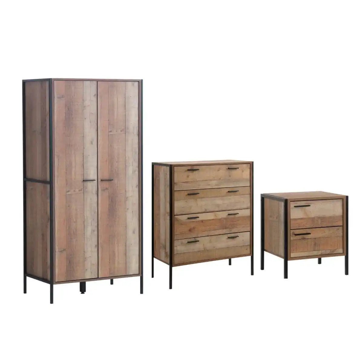 Stretton Bedroom Set with 2 Door Wardrobe by TAD - Price Crash Furniture