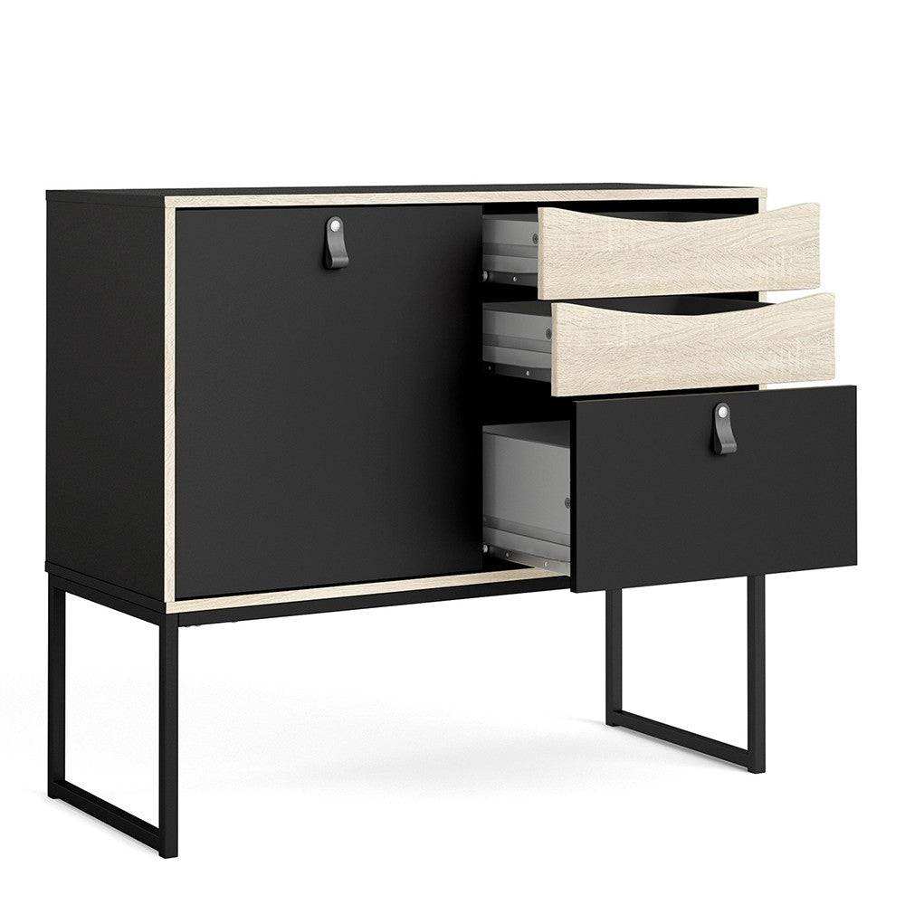 Stubbe Sideboard With 1 Door + 3 Drawers - Price Crash Furniture