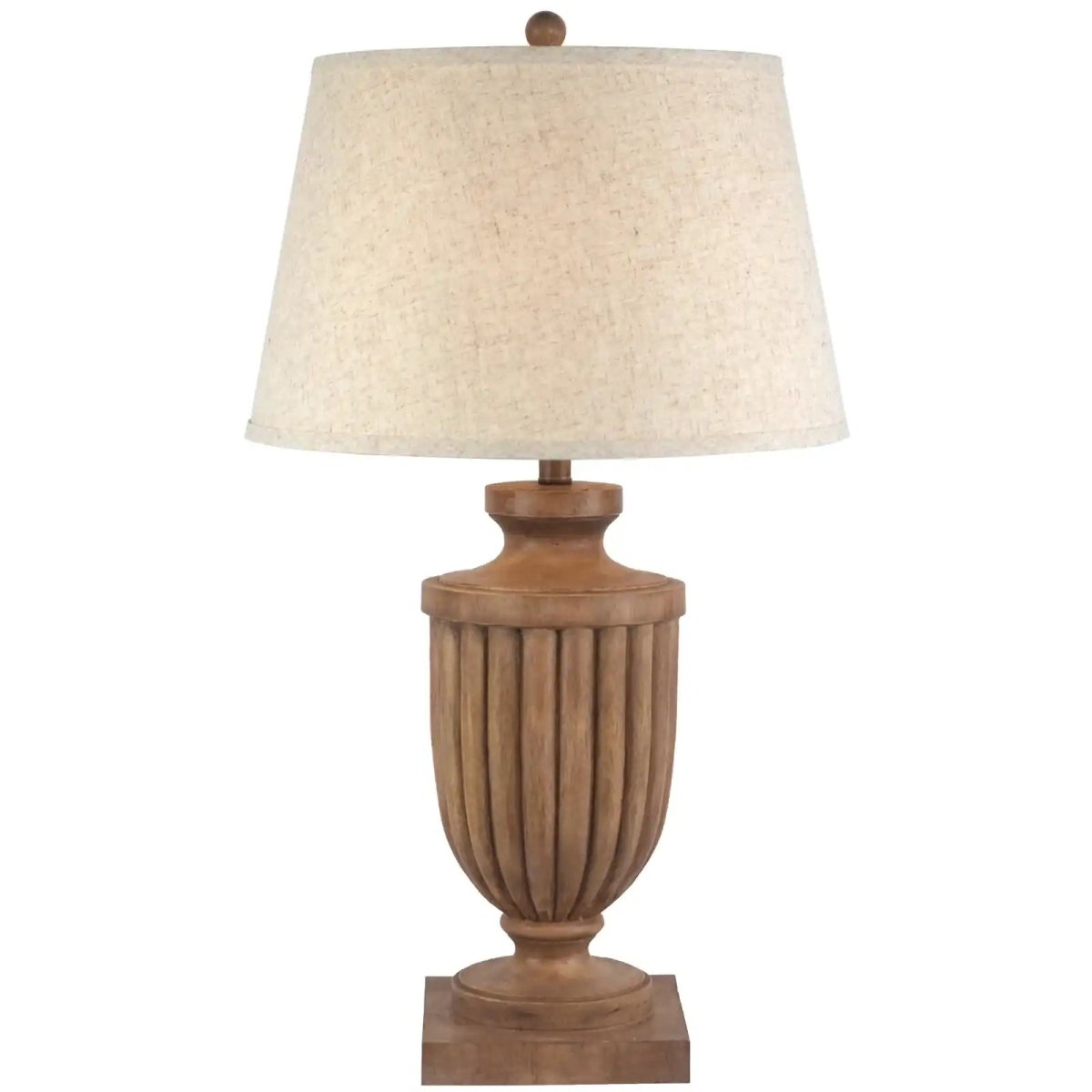 Tassora Table Lamp With Edged Linen Shade - Price Crash Furniture