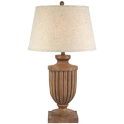 Tassora Table Lamp With Edged Linen Shade - Price Crash Furniture