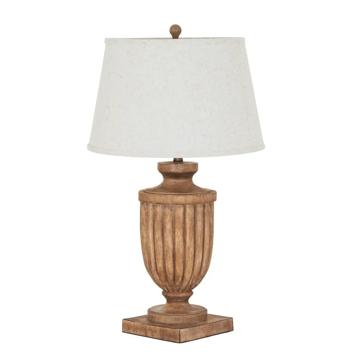 Tassora Table Lamp With Edged Linen Shade - Price Crash Furniture