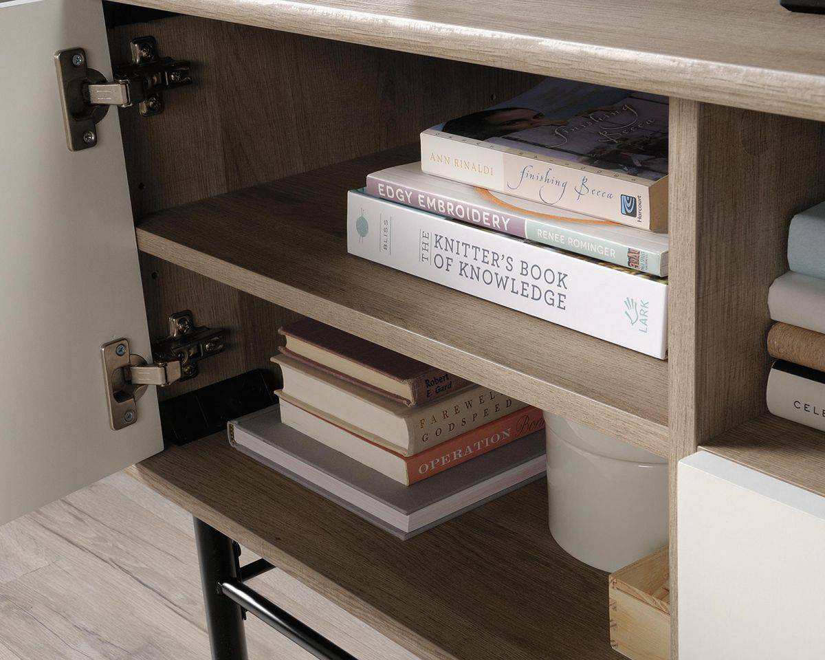 Teknik Avon Leather Handled TV Stand / Credenza - Price Crash Furniture