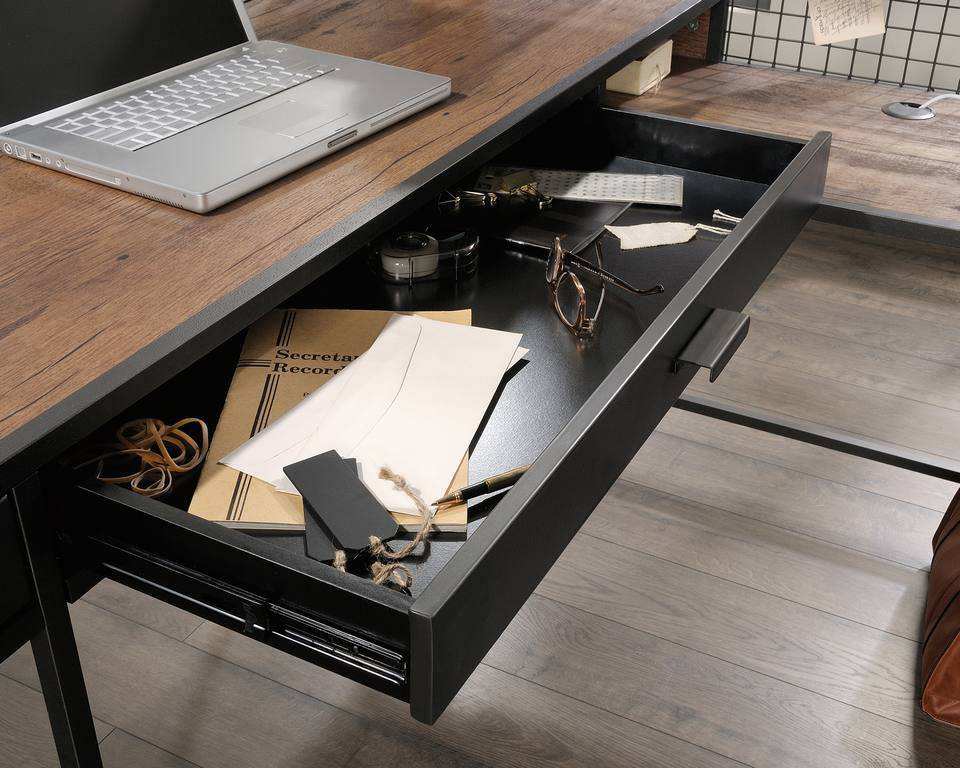 Teknik Boulevard Cafe Industrial Style L - Shaped Desk - Price Crash Furniture