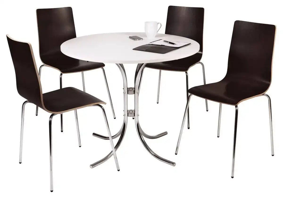 Teknik Dining Cafe Bistro Set Table & 4 Chairs