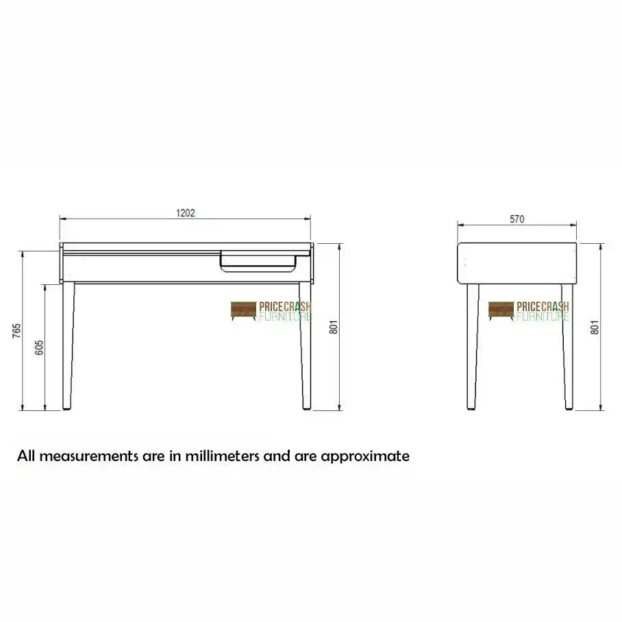 Teknik Giru Desk in Sonoma Oak & White - Price Crash Furniture