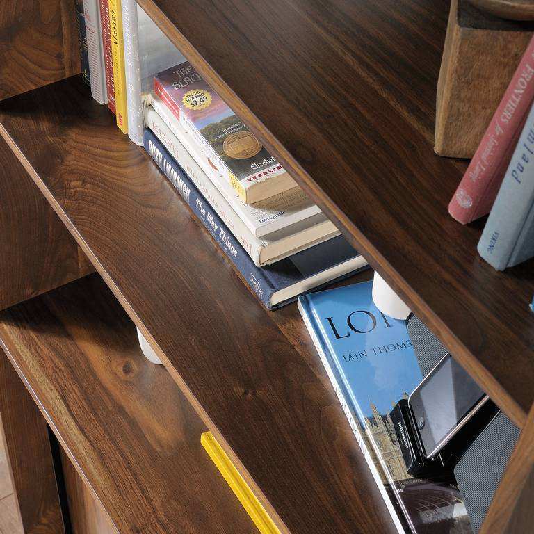 Teknik Hampstead Park Wide Bookcase with Storage Cupboard - Price Crash Furniture