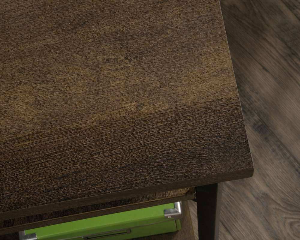Teknik Industrial Style Bench L - Shaped Desk in Smoked Oak - Price Crash Furniture