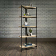Teknik Industrial Style Chunky Book Case in Charter Oak - Price Crash Furniture