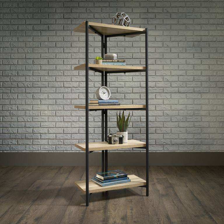 Teknik Industrial Style Chunky Book Case in Charter Oak - Price Crash Furniture