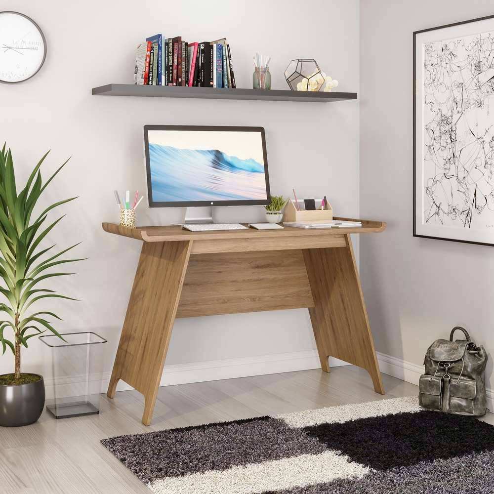 Teknik Towson Trestle Desk in Beaufort Oak - Price Crash Furniture