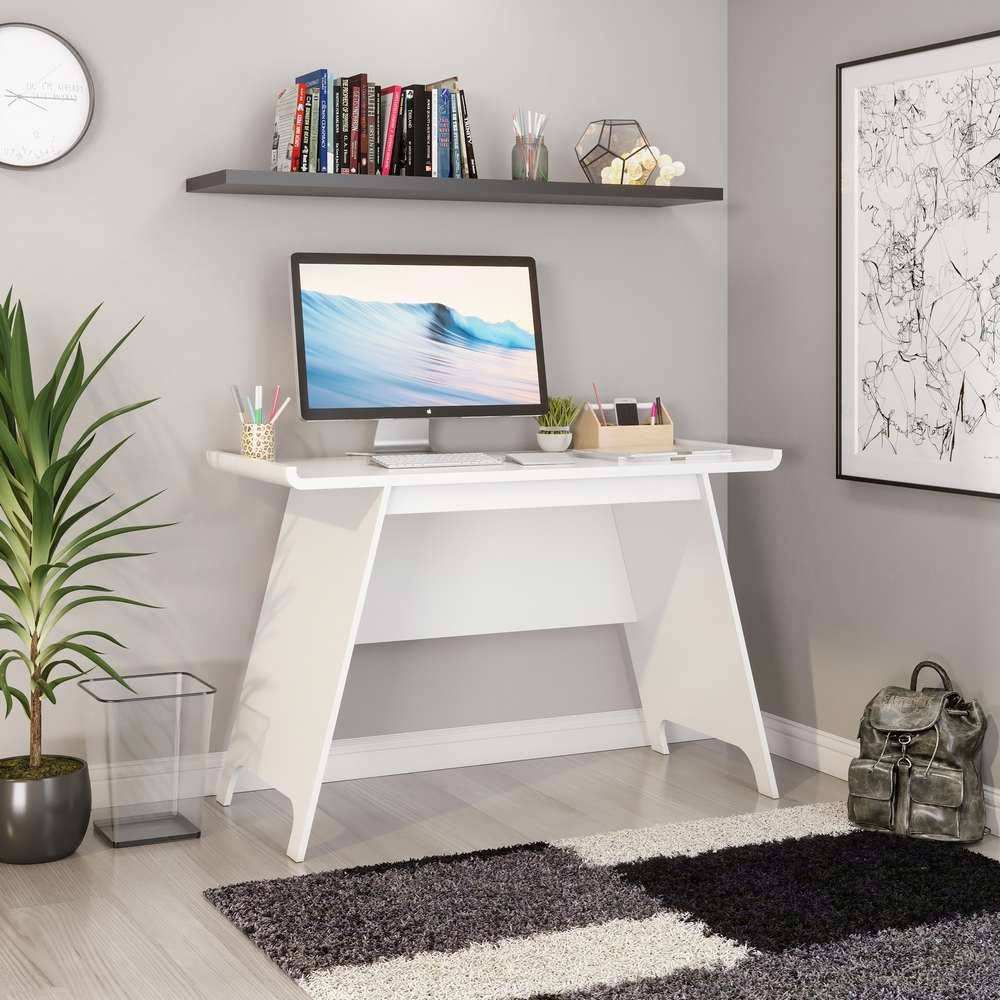 Teknik Towson Trestle Desk in White - Price Crash Furniture
