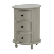 The Camden Collection 3 Drawer Round Side Table - Price Crash Furniture