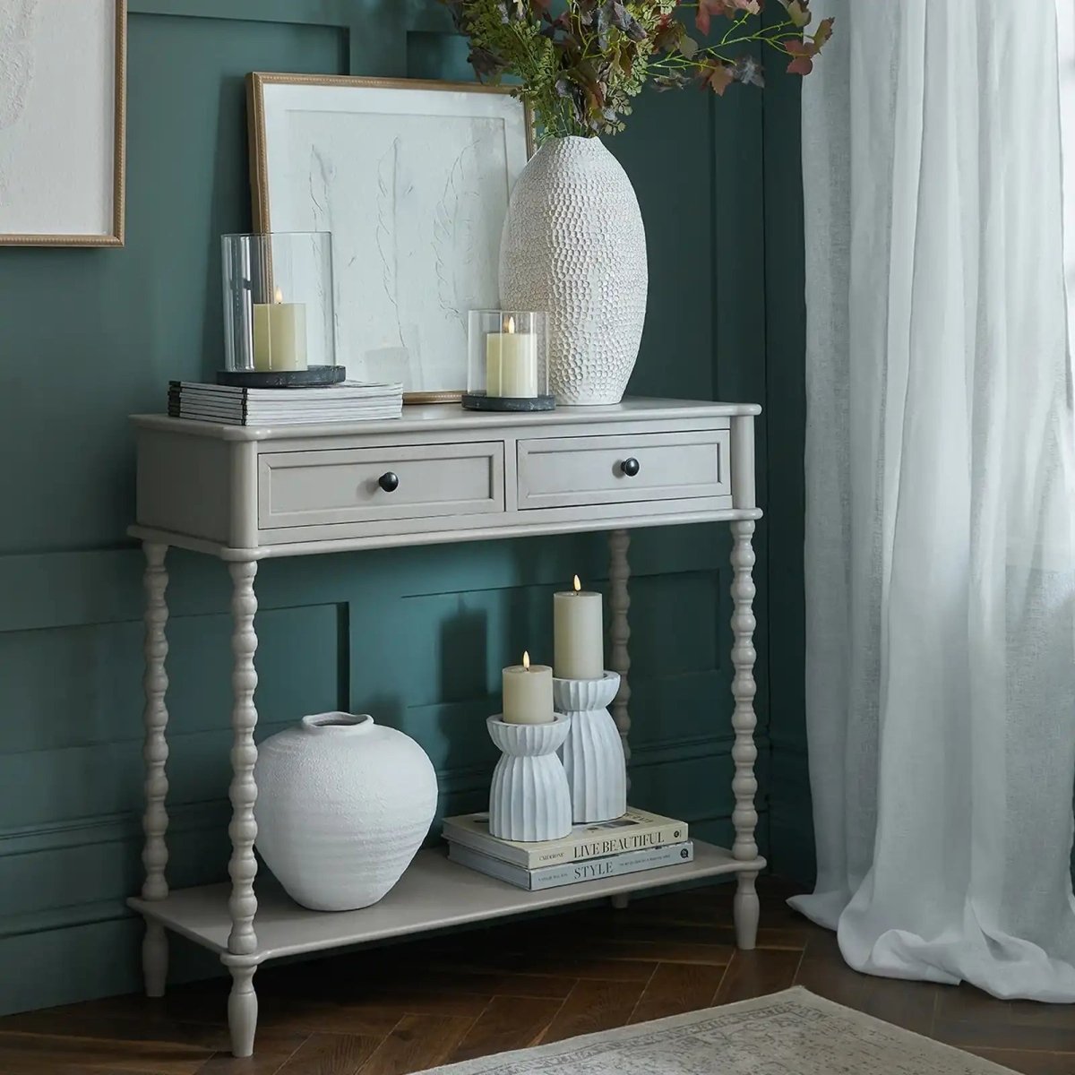 The Camden Collection Two Drawer Console Table - Price Crash Furniture