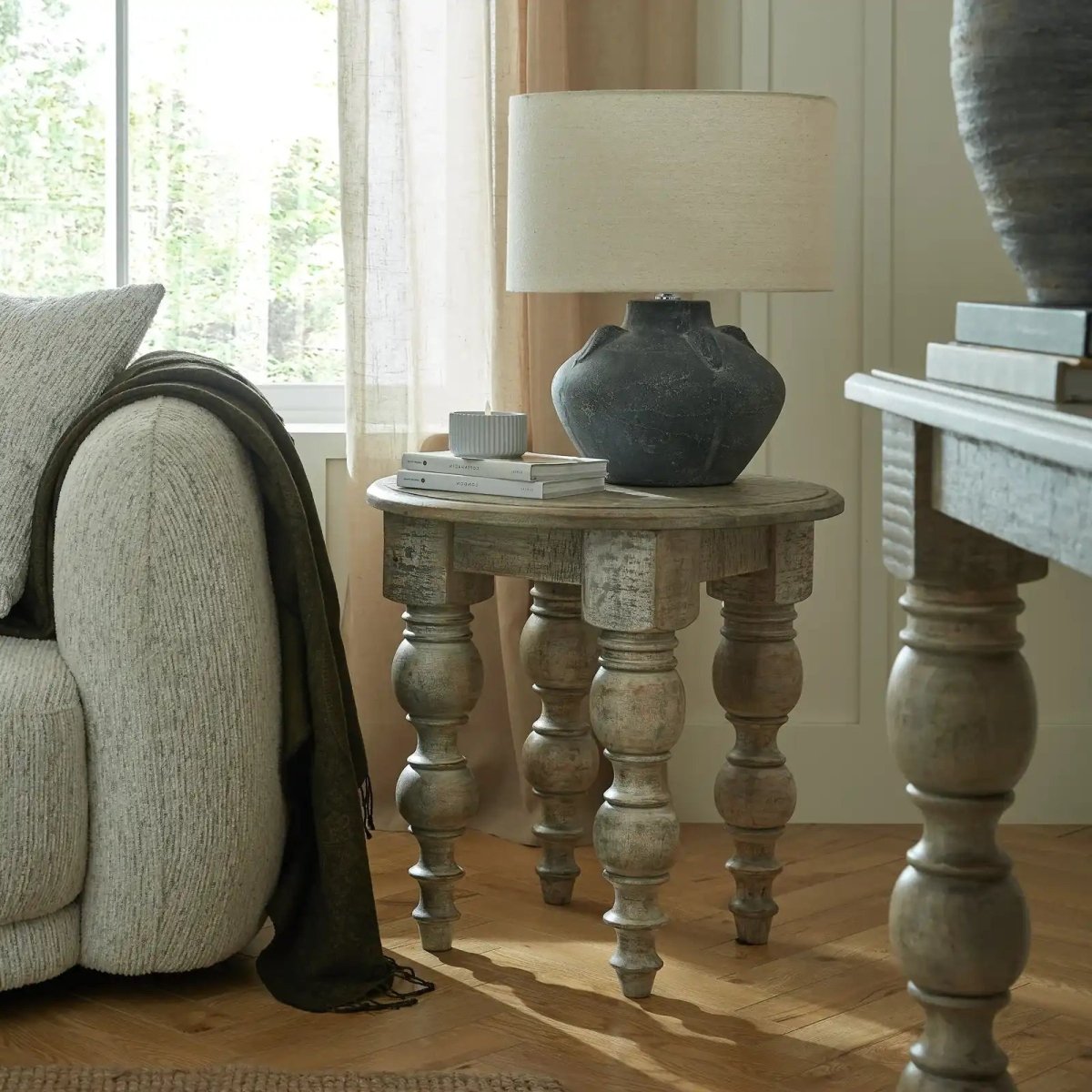The Rutland Collection Round Side Table - Price Crash Furniture