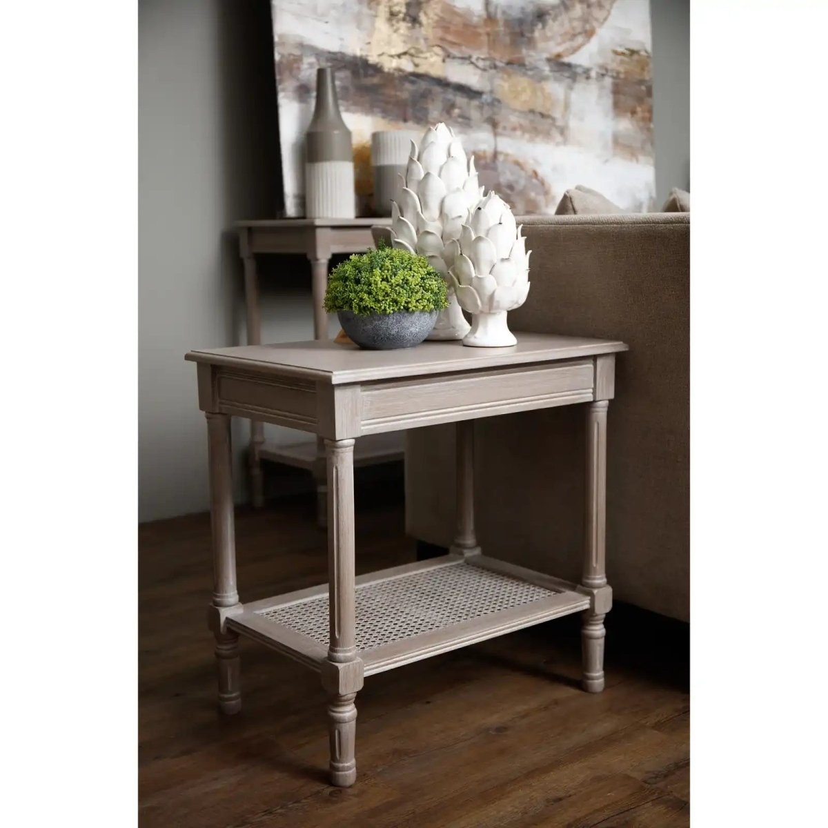 The Serene Rattan Collection Side Table - Price Crash Furniture