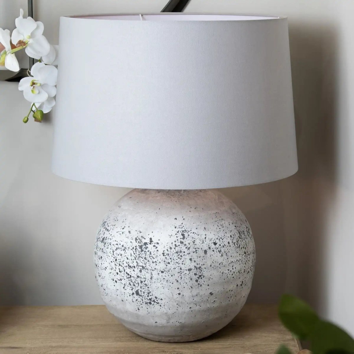 Tiber Large Stone Ceramic Lamp - Price Crash Furniture