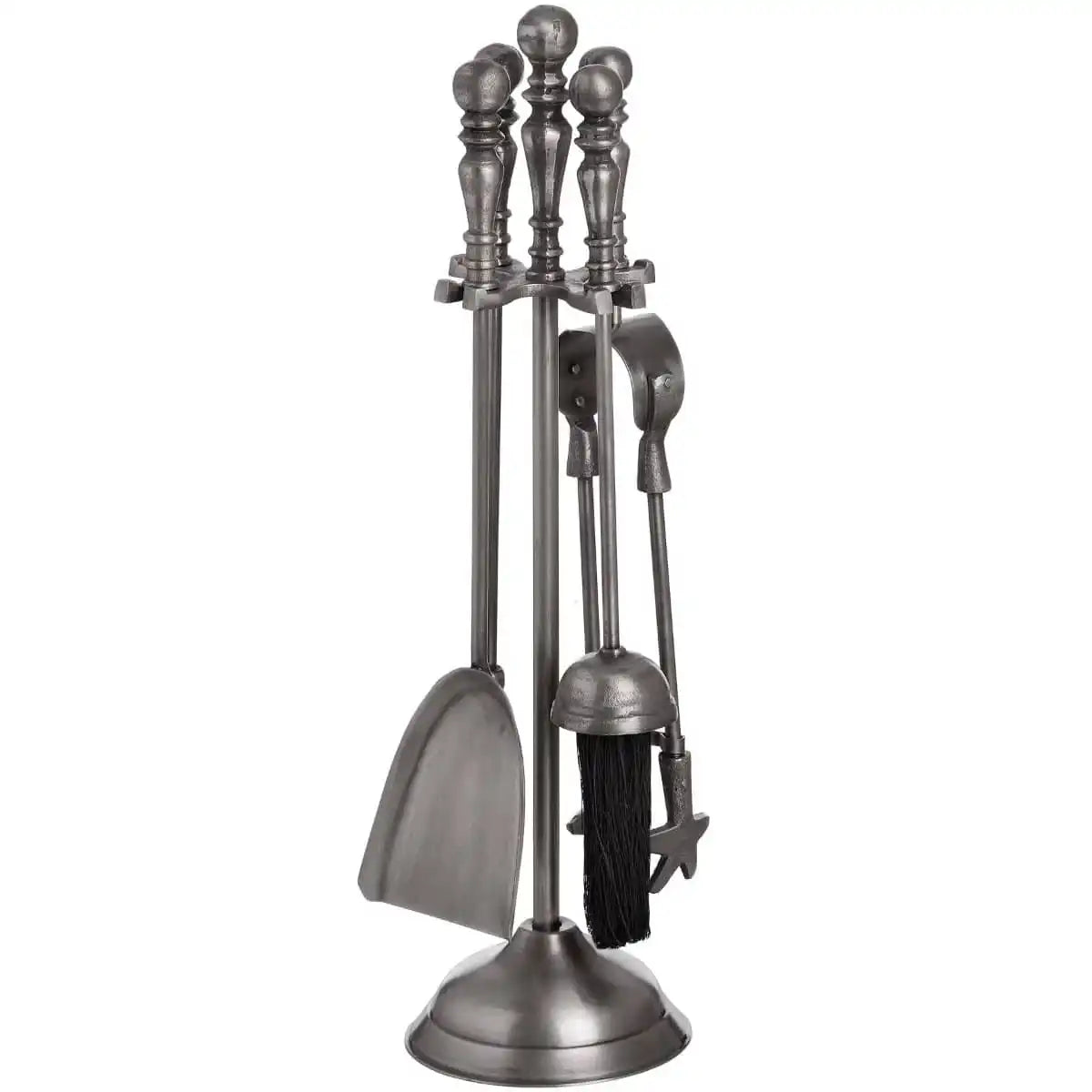 Traditional Companion Set In Antique Pewter - Price Crash Furniture