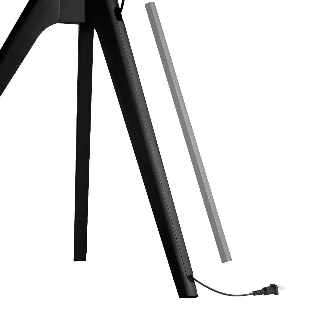 Tripod Floor TV Stand in Black - Price Crash Furniture