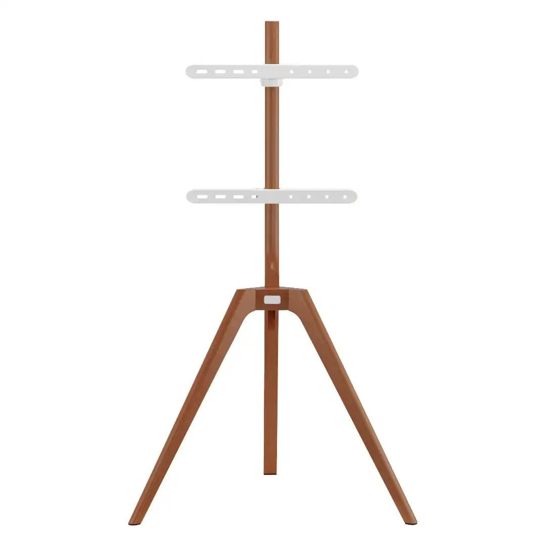 Tripod Floor TV Stand in Light Wood - Price Crash Furniture