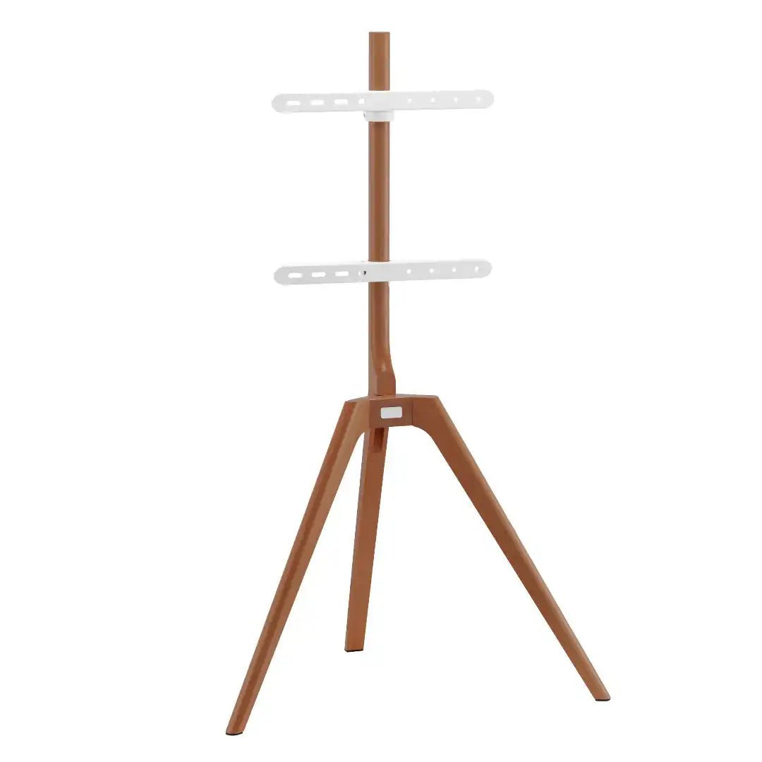 Tripod Floor TV Stand in Light Wood - Price Crash Furniture