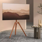 Tripod Floor TV Stand in Light Wood - Price Crash Furniture
