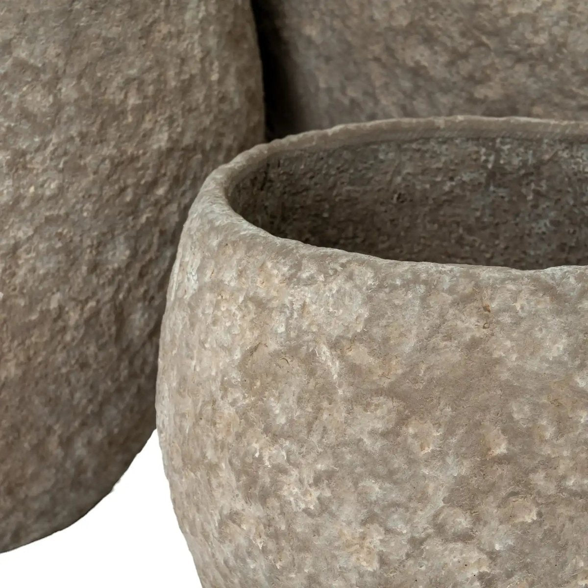 Umber Pot Belly Set Of 3 Planters - Price Crash Furniture