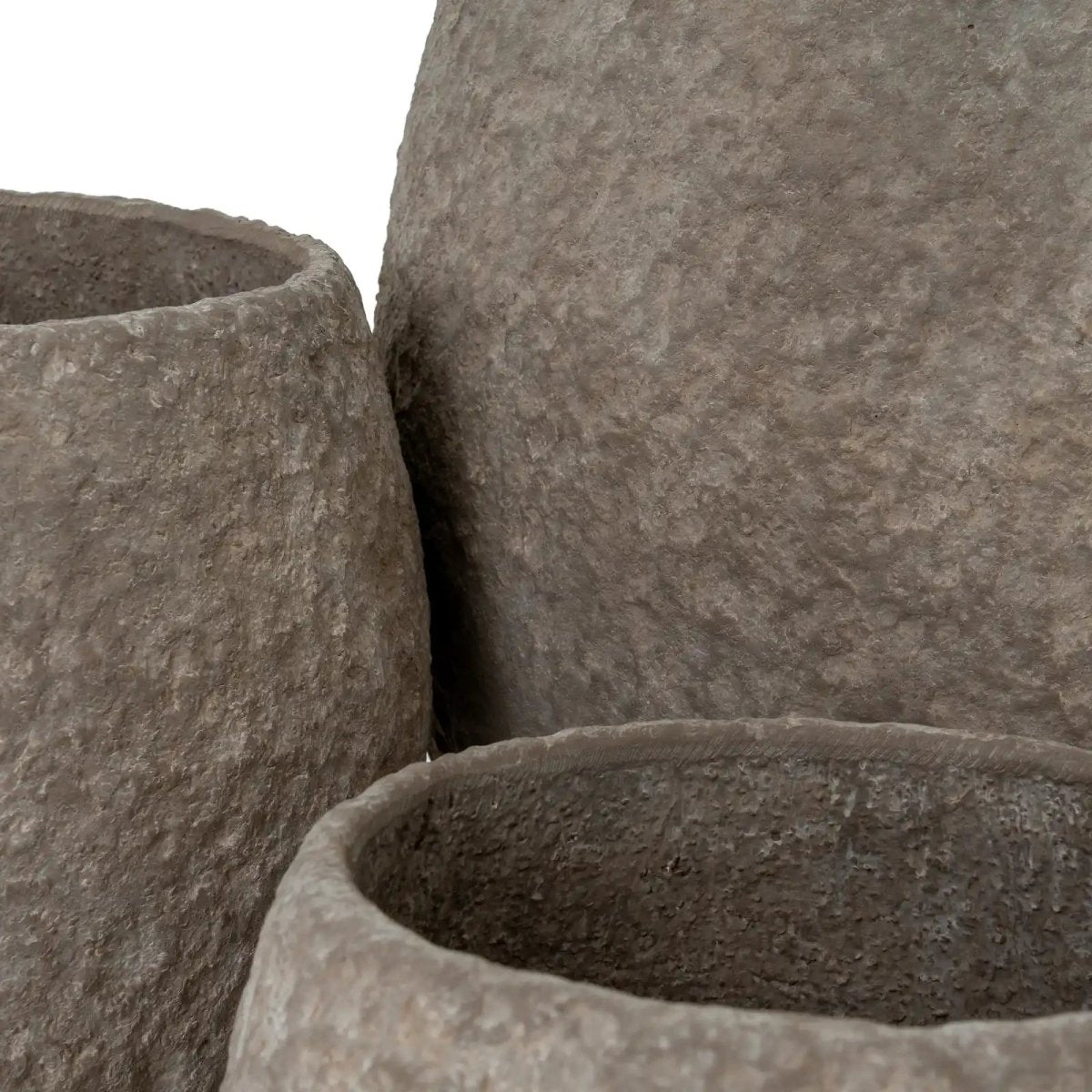 Umber Pot Belly Set Of 3 Planters - Price Crash Furniture