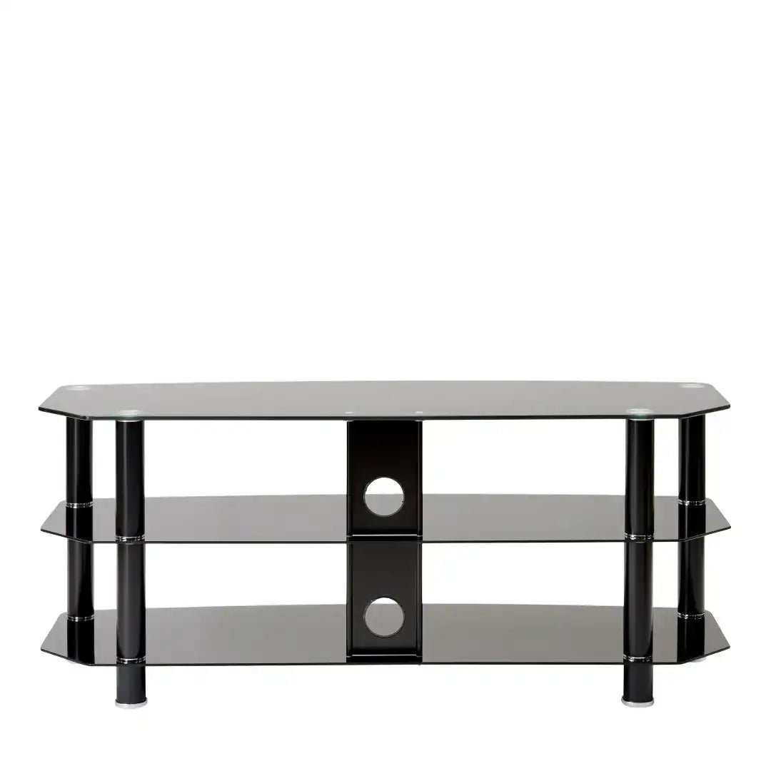 Vantage TV Stand in Black, 1200 mm - Price Crash Furniture