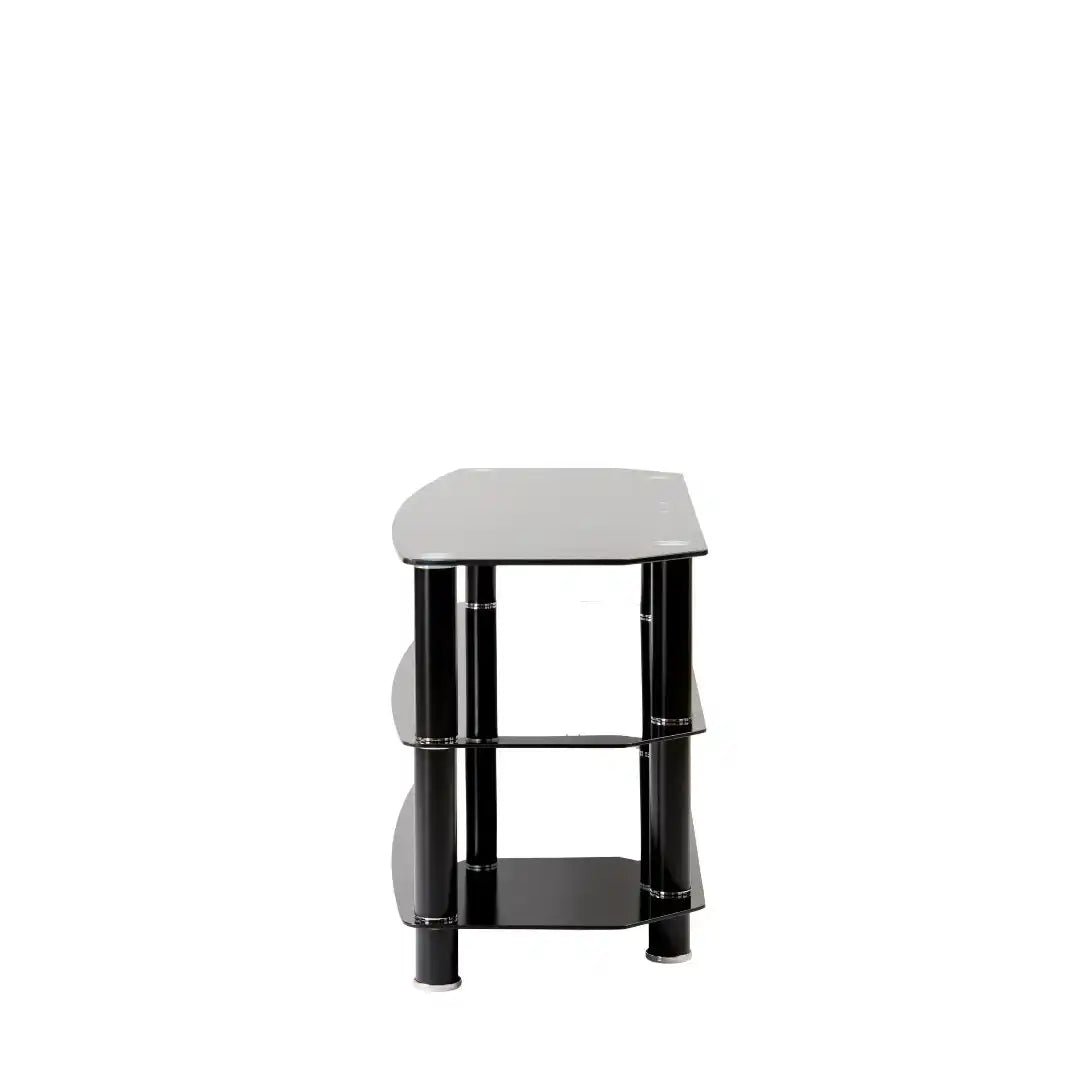 Vantage TV Stand in Black, 1200 mm - Price Crash Furniture