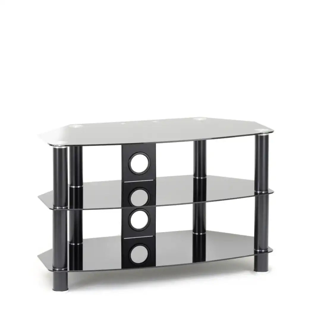 Vantage TV Stand in Black, 800 mm - Price Crash Furniture