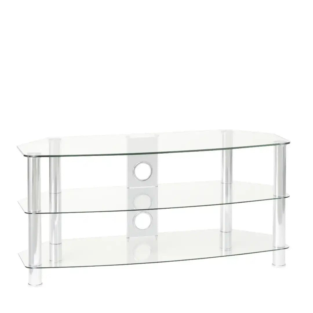 Vantage TV Stand in Chrome, 800 mm - Price Crash Furniture