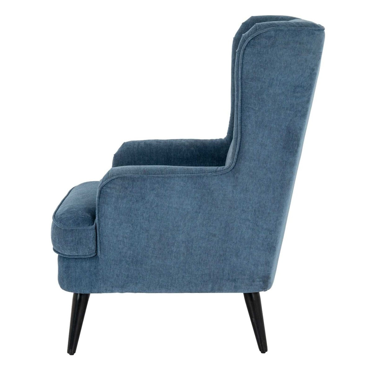 Vellis Blue Wingback Armchair - Price Crash Furniture