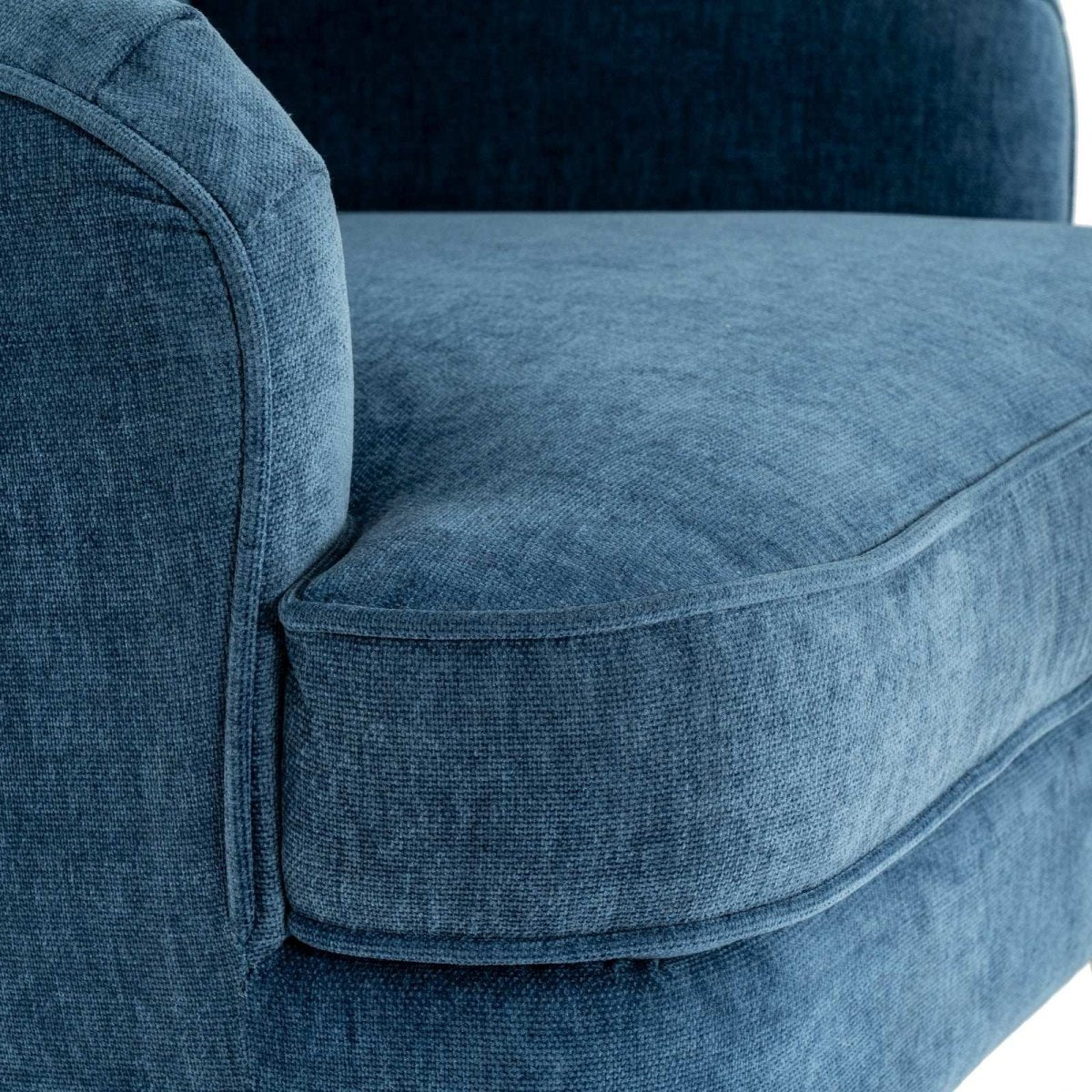 Vellis Blue Wingback Armchair - Price Crash Furniture
