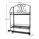 Black Diamond Bathroom Shelf Unit - Price Crash Furniture