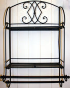 Black Diamond Bathroom Shelf Unit - Price Crash Furniture