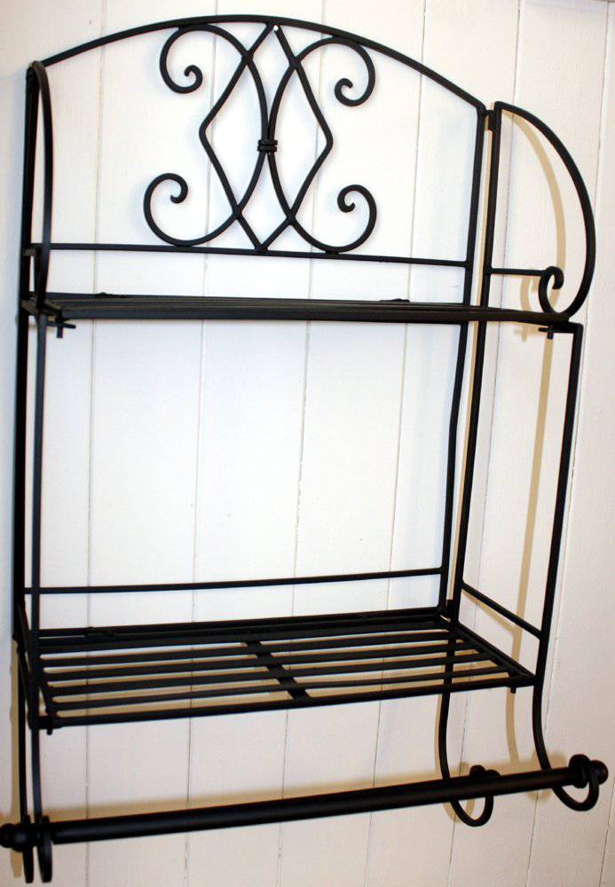 Black Diamond Bathroom Shelf Unit - Price Crash Furniture