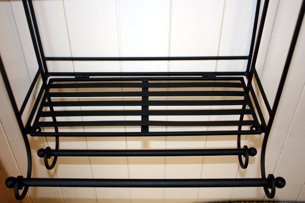 Black Diamond Bathroom Shelf Unit - Price Crash Furniture